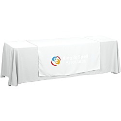 Serged 8' Closed-Back Table Throw and Runner Kit - 24 hr