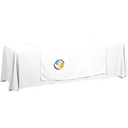 Serged 8' Closed-Back Table Throw and Runner Kit - 24 hr