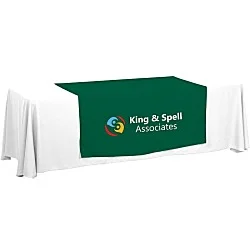 Serged 8' Closed-Back Table Throw and Runner Kit - 24 hr