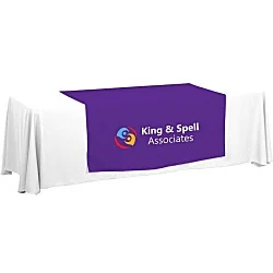 Serged 8' Closed-Back Table Throw and Runner Kit - 24 hr