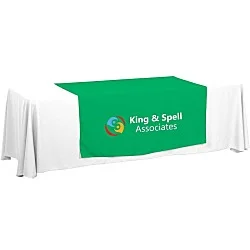 Serged 8' Closed-Back Table Throw and Runner Kit - 24 hr