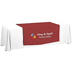 Serged 8-foot Closed-Back Table Throw and Runner Kit - 24 hr