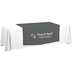 Serged 8' Closed-Back Table Throw and Runner Kit - 24 hr
