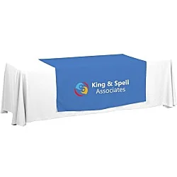 Serged 8' Closed-Back Table Throw and Runner Kit - 24 hr