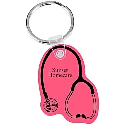 Stethoscope Soft Keychain - Translucent