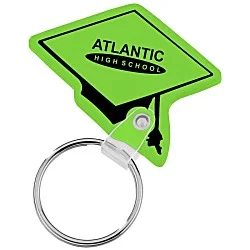 Graduation Cap Soft Keychain - Translucent