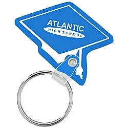 Graduation Cap Soft Keychain - Translucent