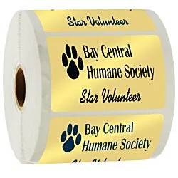 Sticker by the Roll - Rectangle - 2" x 3"