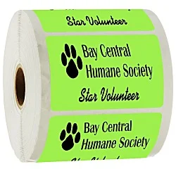 Sticker by the Roll - Rectangle - 2" x 3"