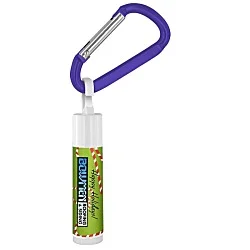 Holiday Lip Balm with Carabiner - Candy Canes