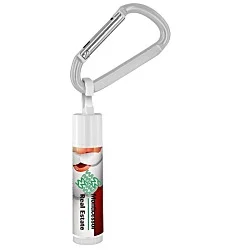 Holiday Lip Balm with Carabiner - Santa