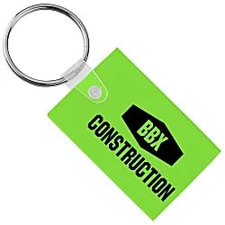 Small Rectangle Soft Keychain - Translucent