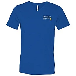 Bella+Canvas V-Neck T-Shirt - Men's - Embroidered