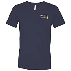 Bella+Canvas V-Neck T-Shirt - Men's - Embroidered