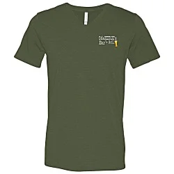 Bella+Canvas V-Neck T-Shirt - Men's - Embroidered