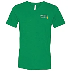 Bella+Canvas V-Neck T-Shirt - Men's - Embroidered