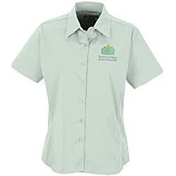 Easy Care Short Sleeve Stretch Poplin Blouse - Ladies'