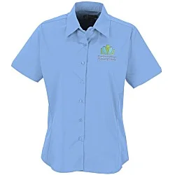 Easy Care Short Sleeve Stretch Poplin Blouse - Ladies'