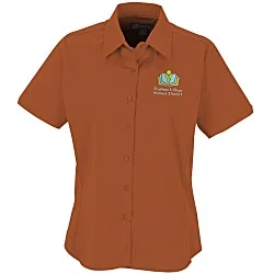 Easy Care Short Sleeve Stretch Poplin Blouse - Ladies'