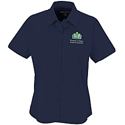 Easy Care Short Sleeve Stretch Poplin Blouse - Ladies'