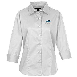 Peached Fine Line Twill Shirt - Ladies'