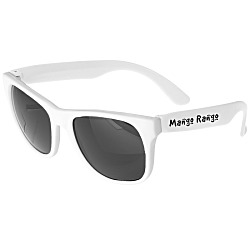 Neon Sunglasses with White Frames