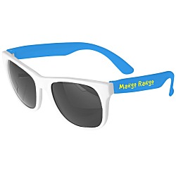 Neon Sunglasses with White Frames