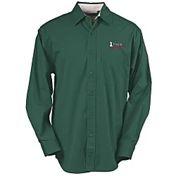 Peached Fine Line Twill Shirt - Men's