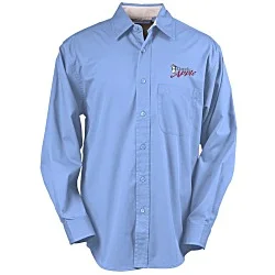 Peached Fine Line Twill Shirt - Men's