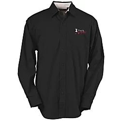 Peached Fine Line Twill Shirt - Men's