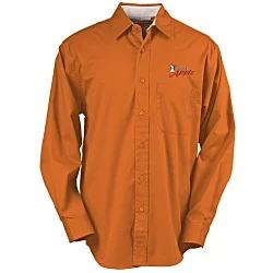 Peached Fine Line Twill Shirt - Men's