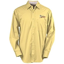 Peached Fine Line Twill Shirt - Men's