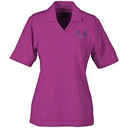Superblend Johnny Collar Pique Polo - Ladies'