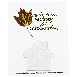 Seeded Paper Shapes Mailer/Postcard - 4" x 5" House