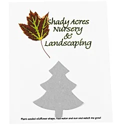 Seeded Paper Shapes Mailer/Postcard - 4" x 5" Tree