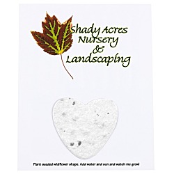 Seeded Paper Shapes Mailer/Postcard - 4" x 5" Heart