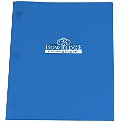 3 Prong Twin Pocket Presentation Folder - Translucent
