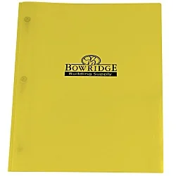 3 Prong Twin Pocket Presentation Folder - Translucent