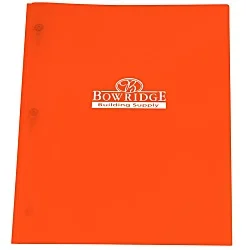 3 Prong Twin Pocket Presentation Folder - Translucent