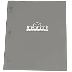 3 Prong Twin Pocket Presentation Folder - Translucent