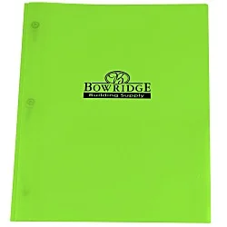 3 Prong Twin Pocket Presentation Folder - Translucent