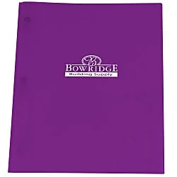 3 Prong Twin Pocket Presentation Folder - Translucent