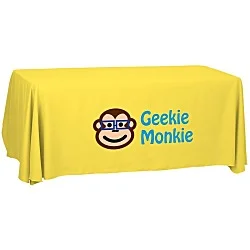 Serged Open-Back Polyester Table Throw - 6' - 24 hr