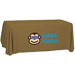 Serged Open-Back Polyester Table Throw - 6' - 24 hr