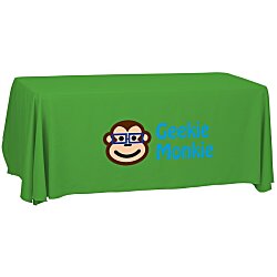 Serged Open-Back Polyester Table Throw - 6' - 24 hr