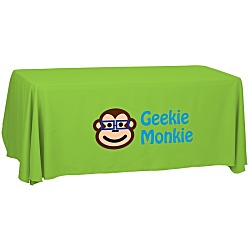 Serged Open-Back Polyester Table Throw - 6' - 24 hr