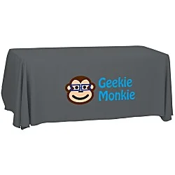 Serged Open-Back Polyester Table Throw - 6' - 24 hr