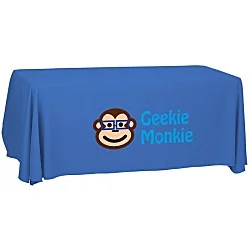 Serged Open-Back Polyester Table Throw - 6' - 24 hr
