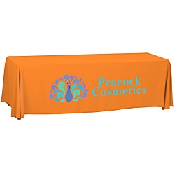 Serged Open-Back Polyester Table Throw - 8' - 24 hr