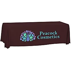 Serged Open-Back Polyester Table Throw - 8' - 24 hr